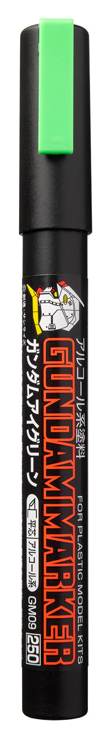 Mr. Hobby GM09 Gundam Marker Eye Green Felt-Tip Pen Green color Chisel Tip without packaging by GSI Creos