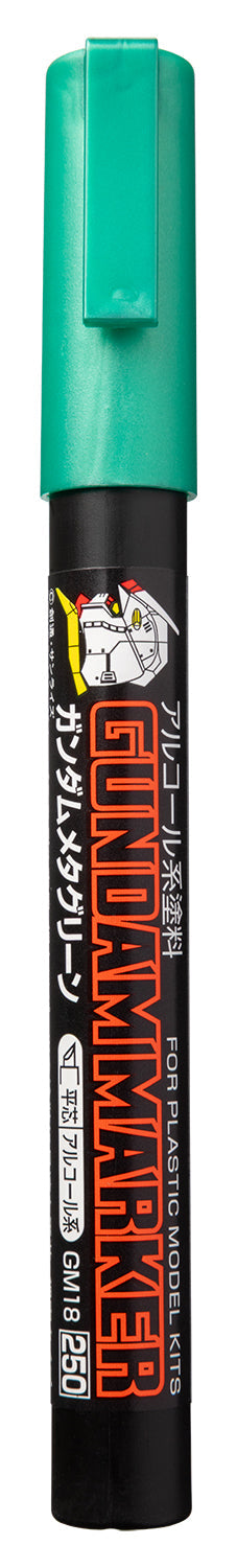 Mr. Hobby GM18 Gundam Marker Meta Green Felt-Tip Pen Green color Chisel Tip without packaging by GSI Creos