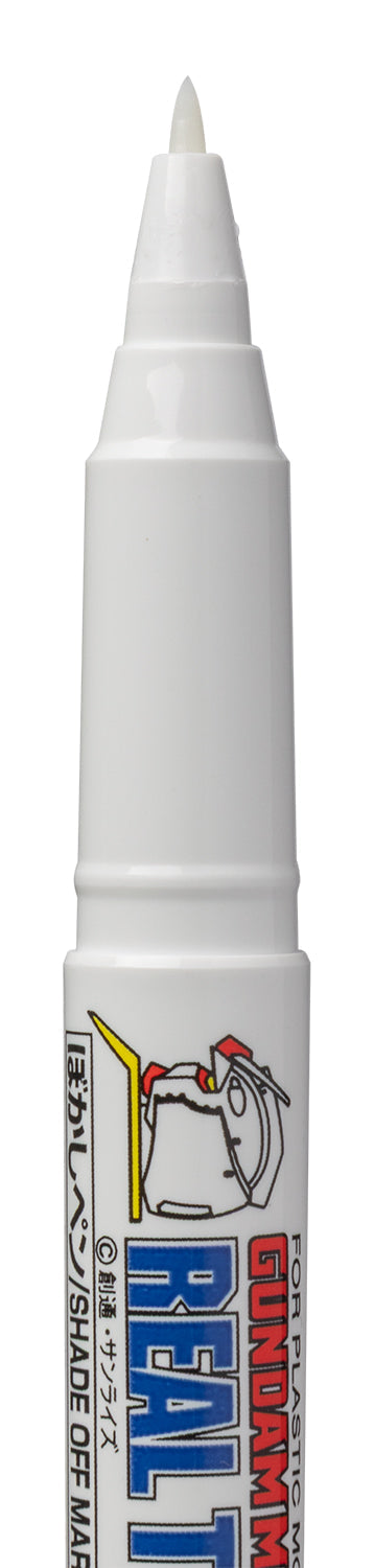 Mr. Hobby GM400 Real Touch Marker - Grading Marker Felt-Tip Pen Extra Fine Tip and Broad Tip brush close up broad by GSI Creos