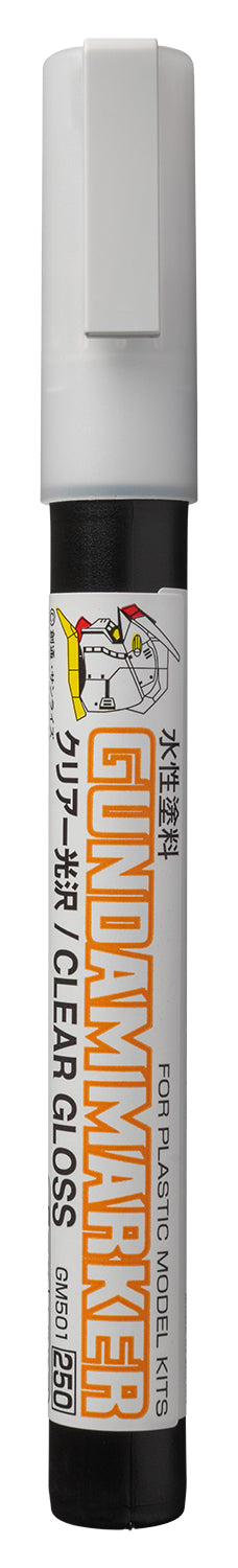 Mr. Hobby GM501 Gundam Marker Gloss Clear Felt-Tip Pen Fine Tip without packaging by GSI Creos