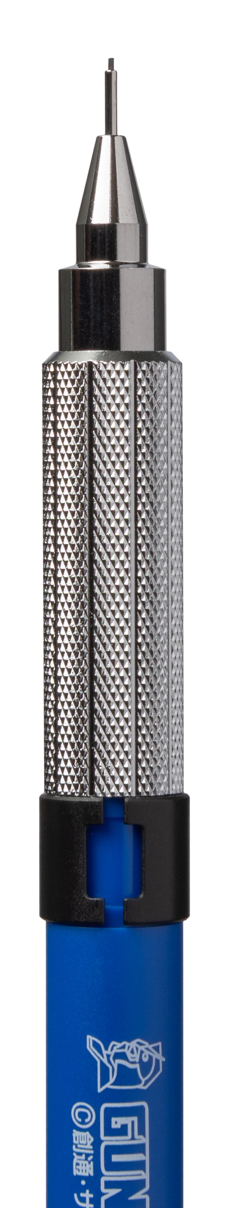 Mr. Hobby GP01 Gundam Black Liner Sharp Mechanical Pencil, Drawing Pencil Black color Extra Fine Tip 03 mm tip close up by GSI Creos