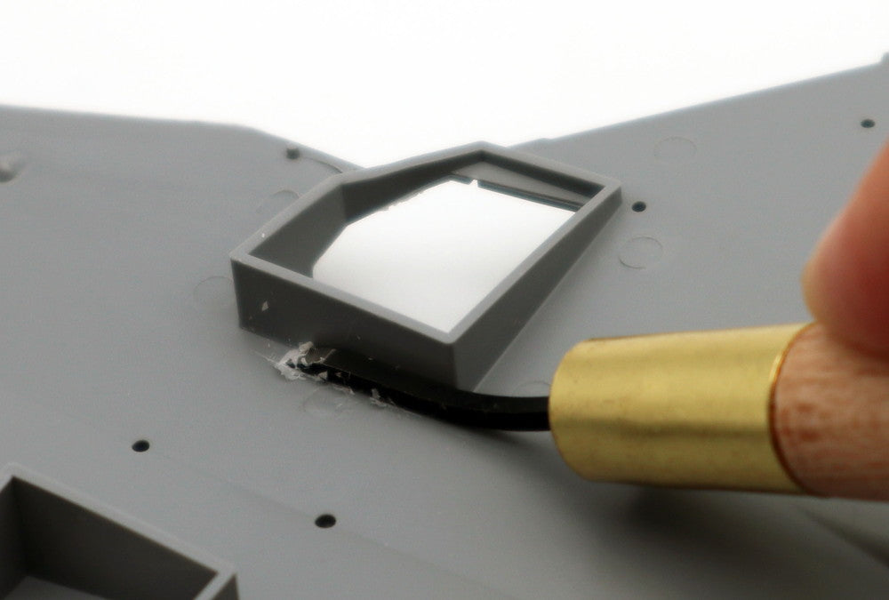 GT125 Mr. Bend Scraper 1.5 mm Blade Scraper, Scraper 1.5 mm by Mr. Hobby made of Wood Metal