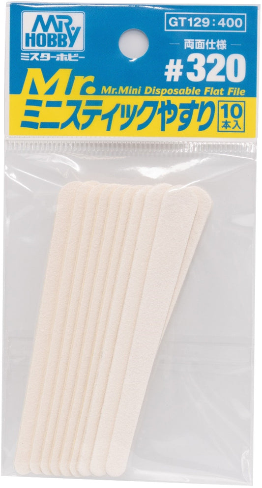 GT129 Mr. Mini Disposable Flat File #320 File, Rasp by Mr. Hobby made of Wood Paper