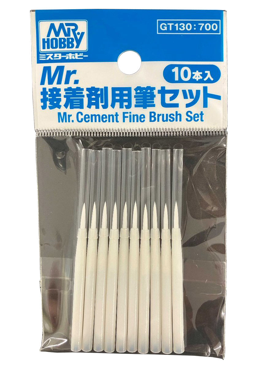 GT130 Mr. Cement Fine Brush Set Brushes by Mr. Hobby