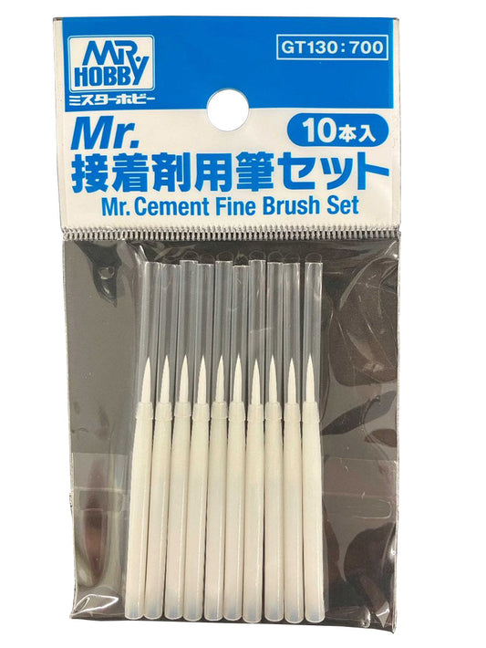 GT130 Mr. Cement Fine Brush Set Brushes by Mr. Hobby