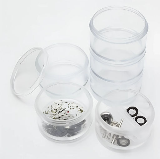 GT84 Mr. Round Case Storage Container, Tin by Mr. Hobby made of Plastic Metal