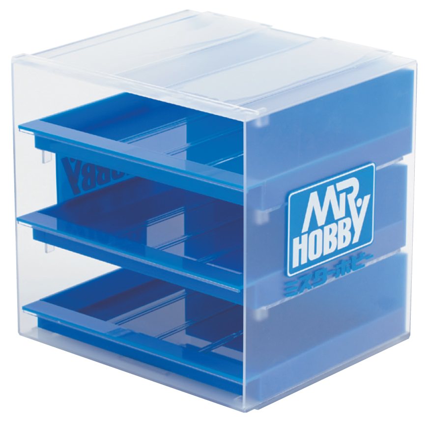 GT94 Mr. Stand Storage Box, Paint Stand by Mr. Hobby made of Plastic