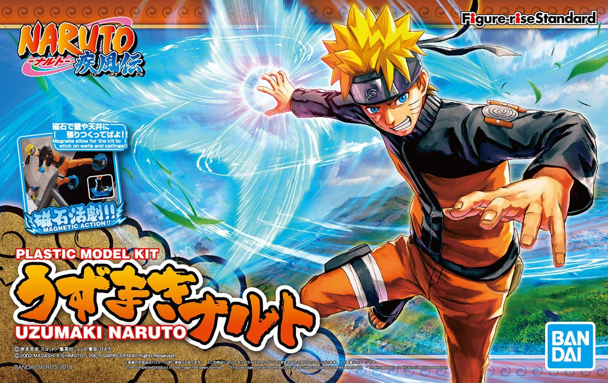 UZUMAKI NARUTO collectible scale model made of plastics by Bandai
