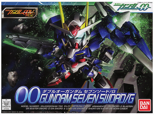 SD #368 00 (Double O) Gundam Seven Sword /G collectible scale model made of plastics by Bandai