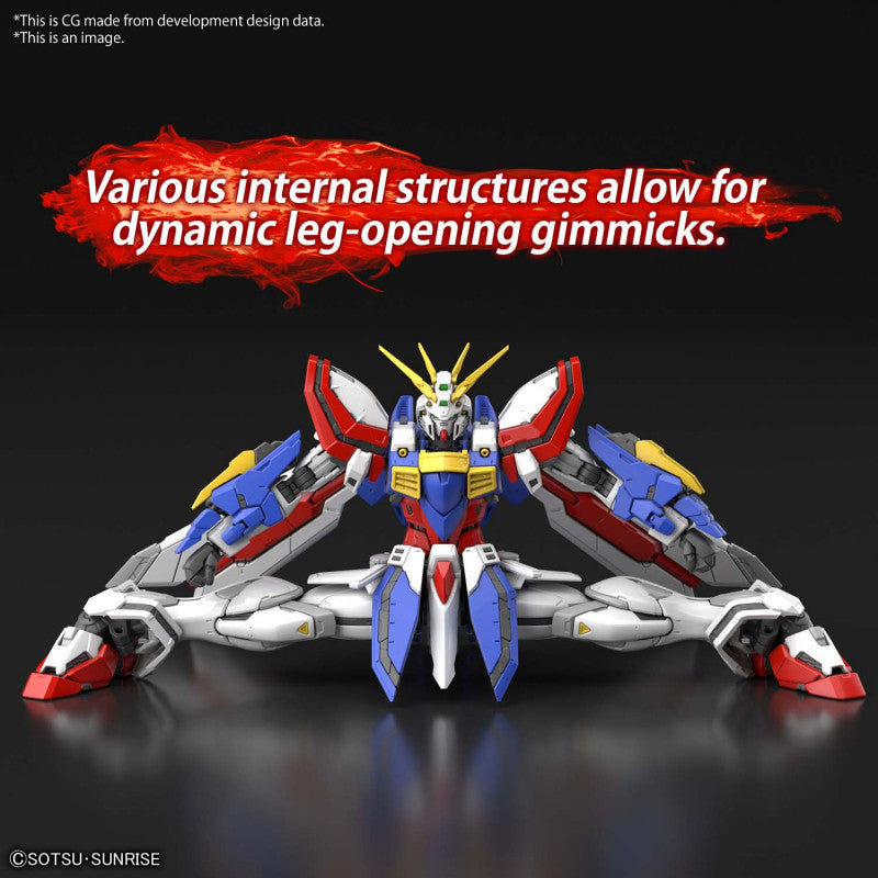 1/144 RG God Gundam collectible scale model made of plastics by Bandai