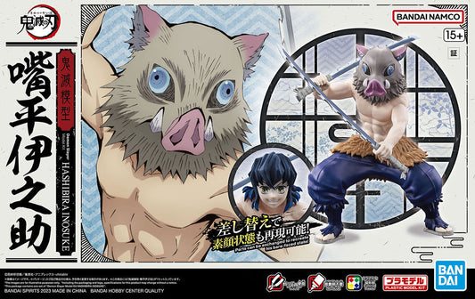 Inosuke Hashibira collectible scale model made of plastics by Bandai