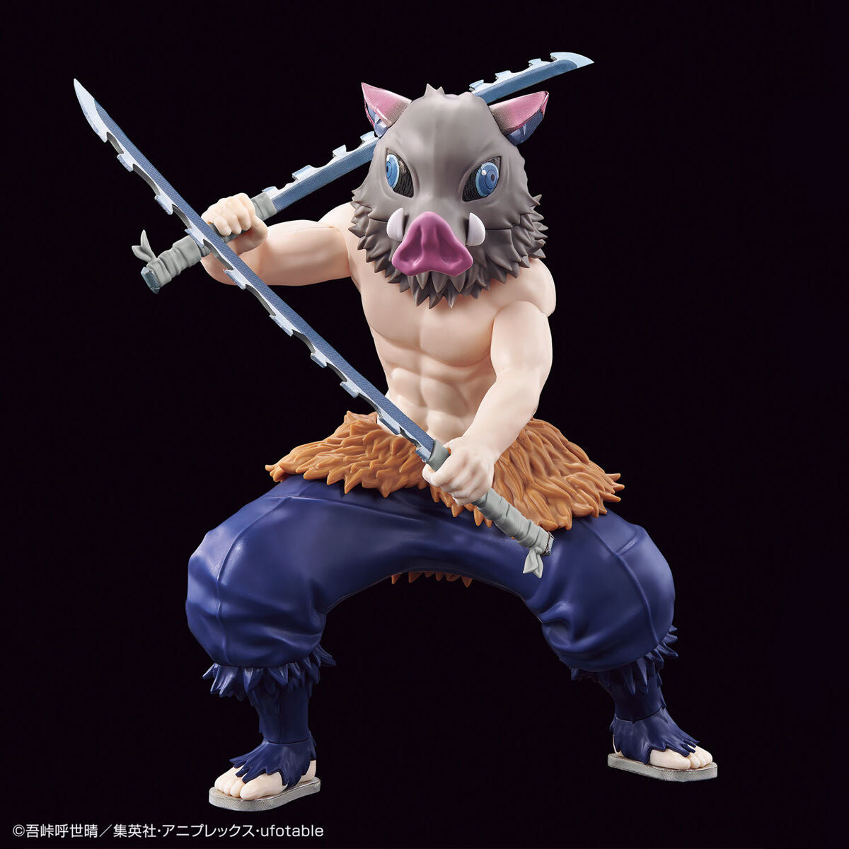 Inosuke Hashibira collectible scale model made of plastics by Bandai