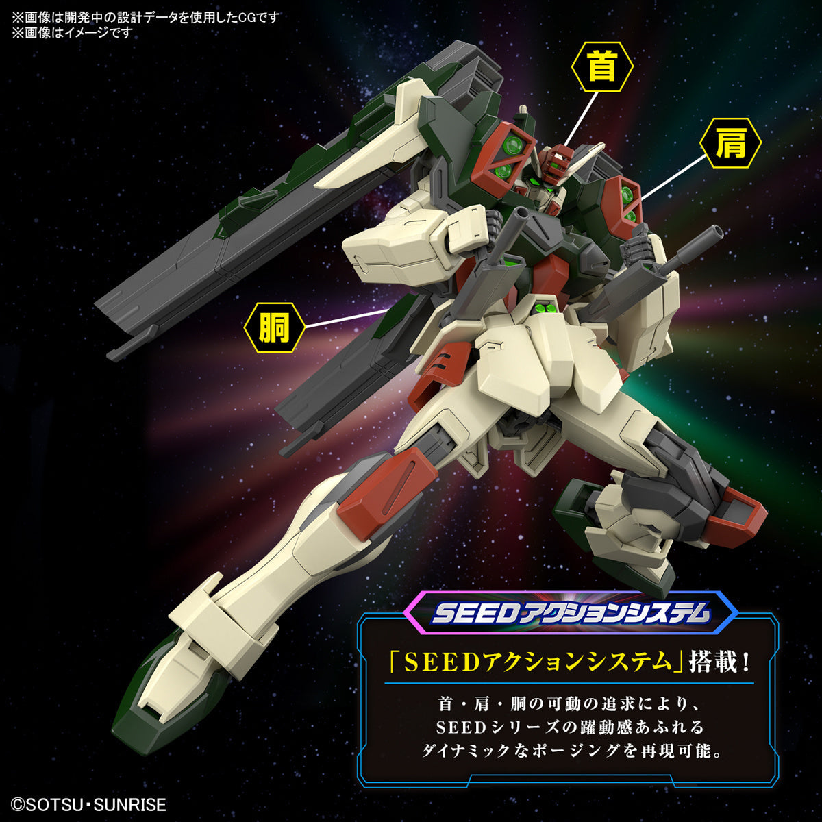 1/144 HG Lightning Buster Gundam collectible scale model made of plastics by Bandai