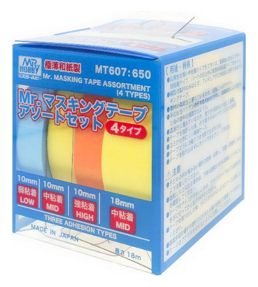 MT607 Mr. Masking Tape Assortment, Masking Materials by Mr. Hobby made of Japanese Paper