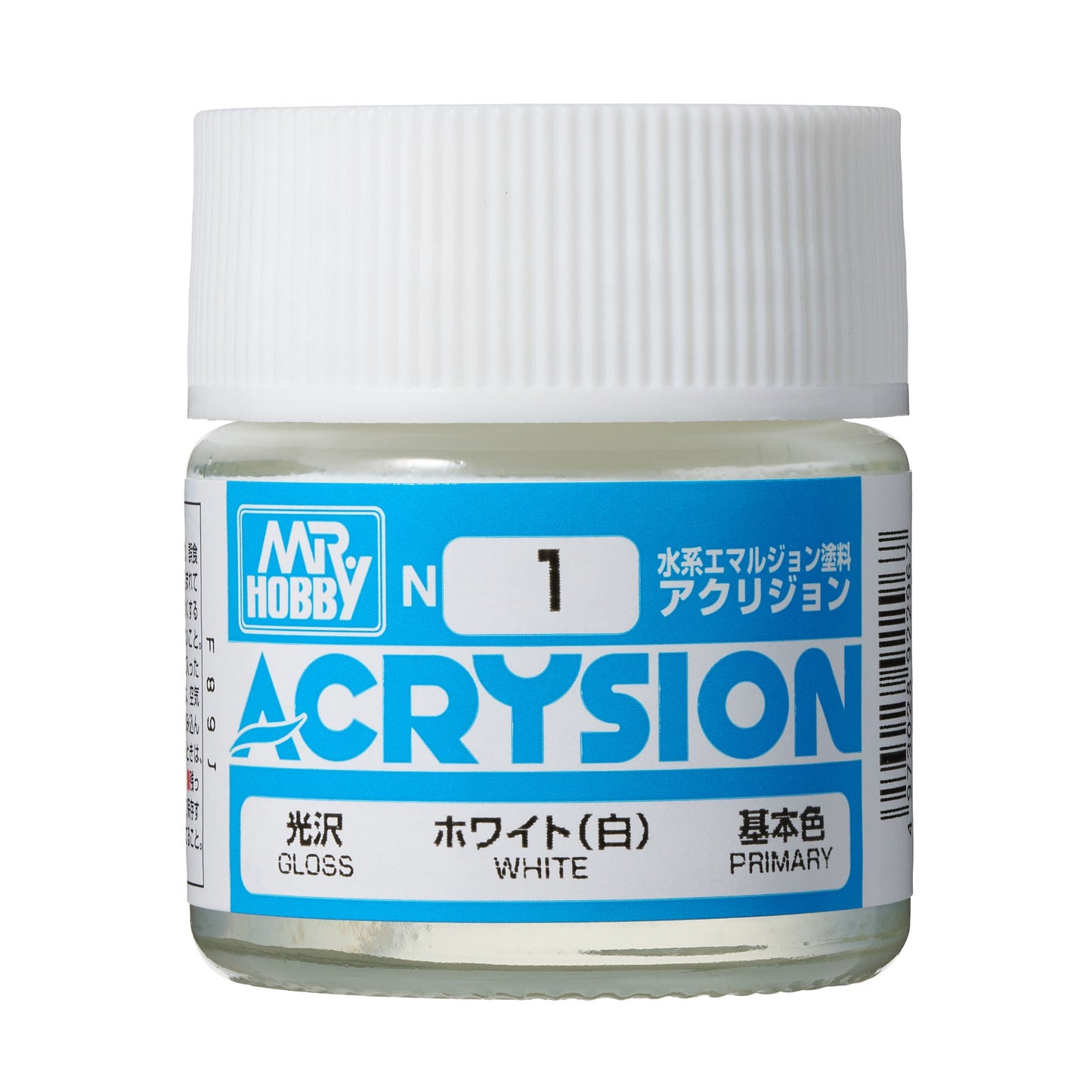 N1 Acrysion Color White Model Paint White color 10 ml by Mr. Hobby
