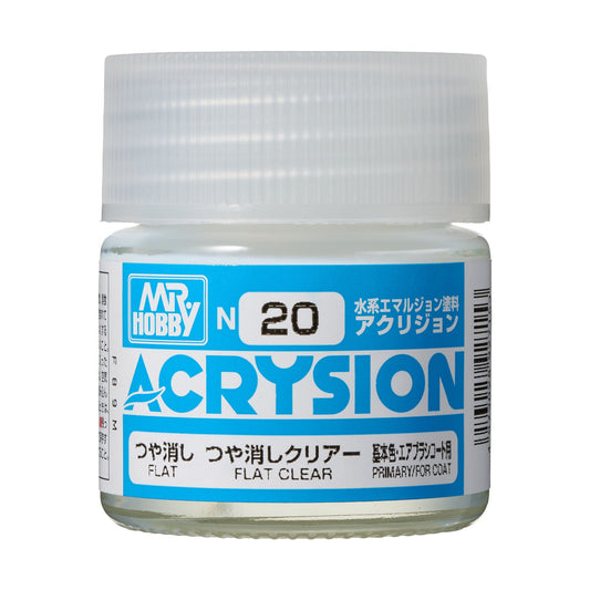 N20 Acrysion Color Flat Clear Model Paint 10 ml by Mr. Hobby