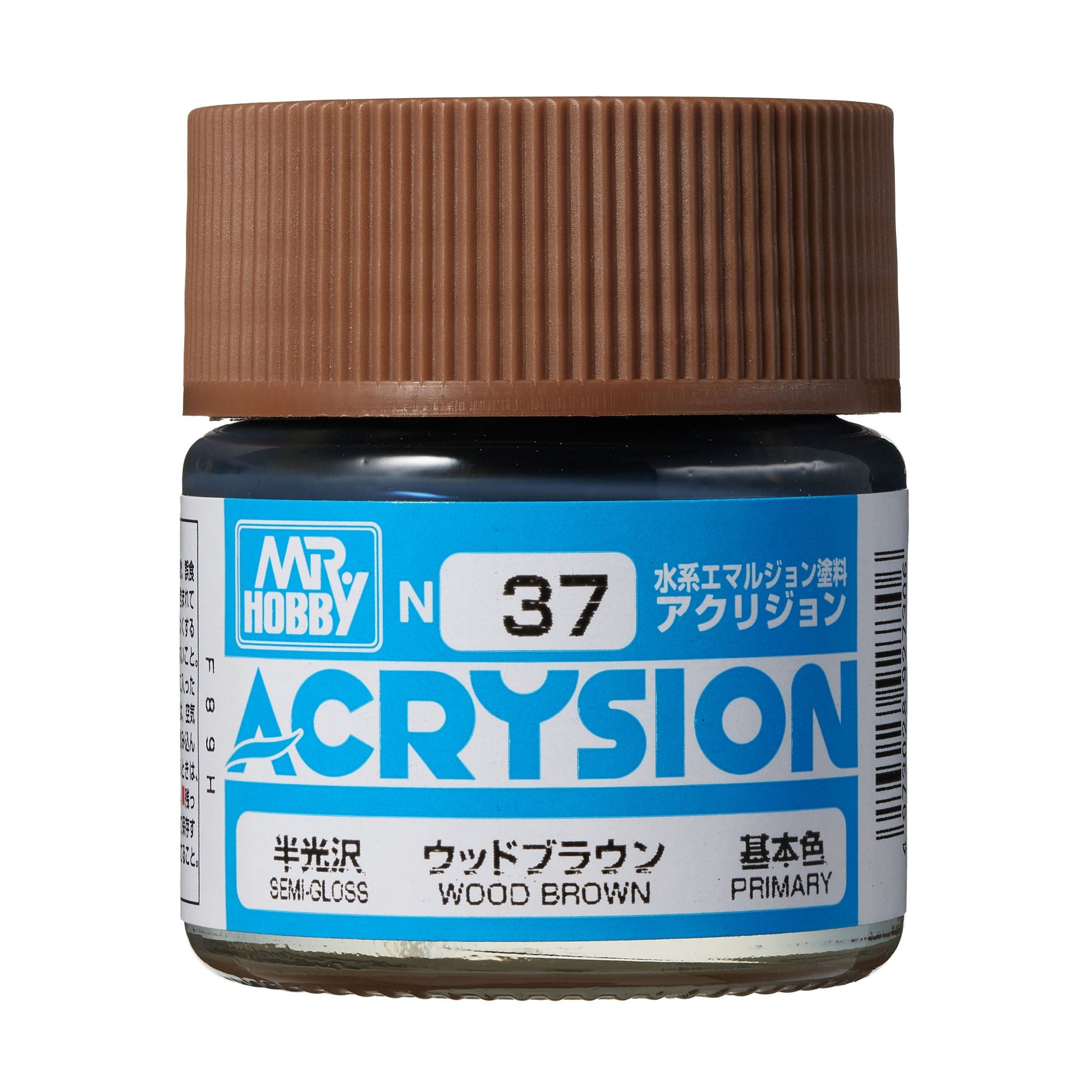 N37 Acrysion Color Wood Brown Model Paint Brown color 10 ml by Mr. Hobby