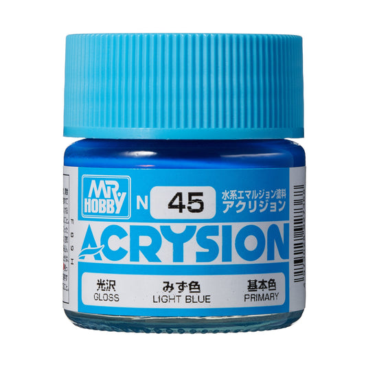 N45 Acrysion Color Light Blue Model Paint Blue color 10 ml by Mr. Hobby