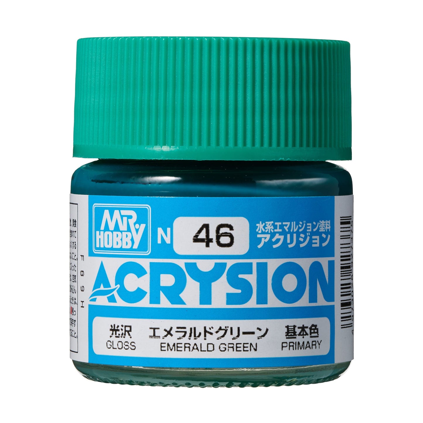 N46 Acrysion Color Emerald Green Model Paint Green color 10 ml by Mr. Hobby