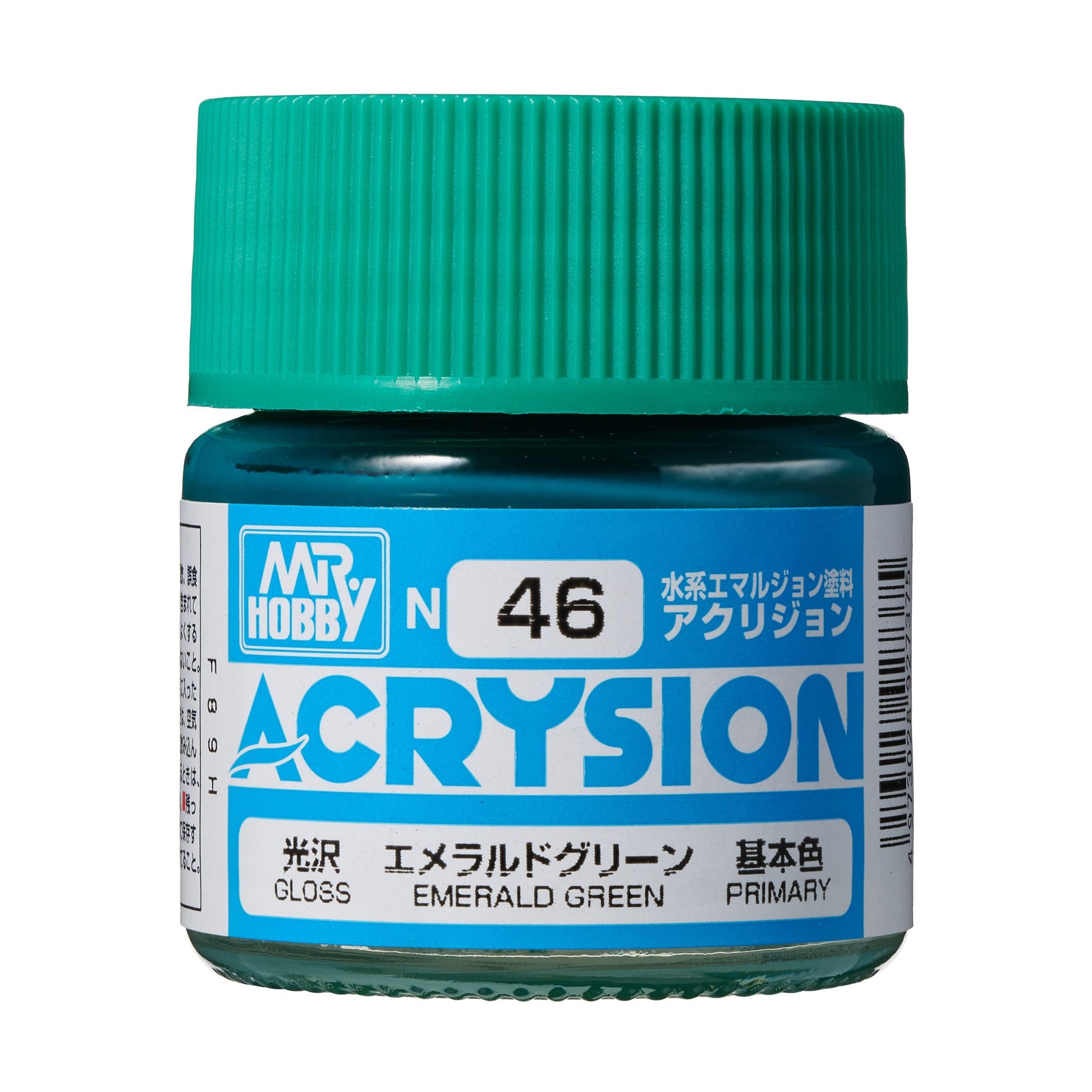 N46 Acrysion Color Emerald Green Model Paint Green color 10 ml by Mr. Hobby