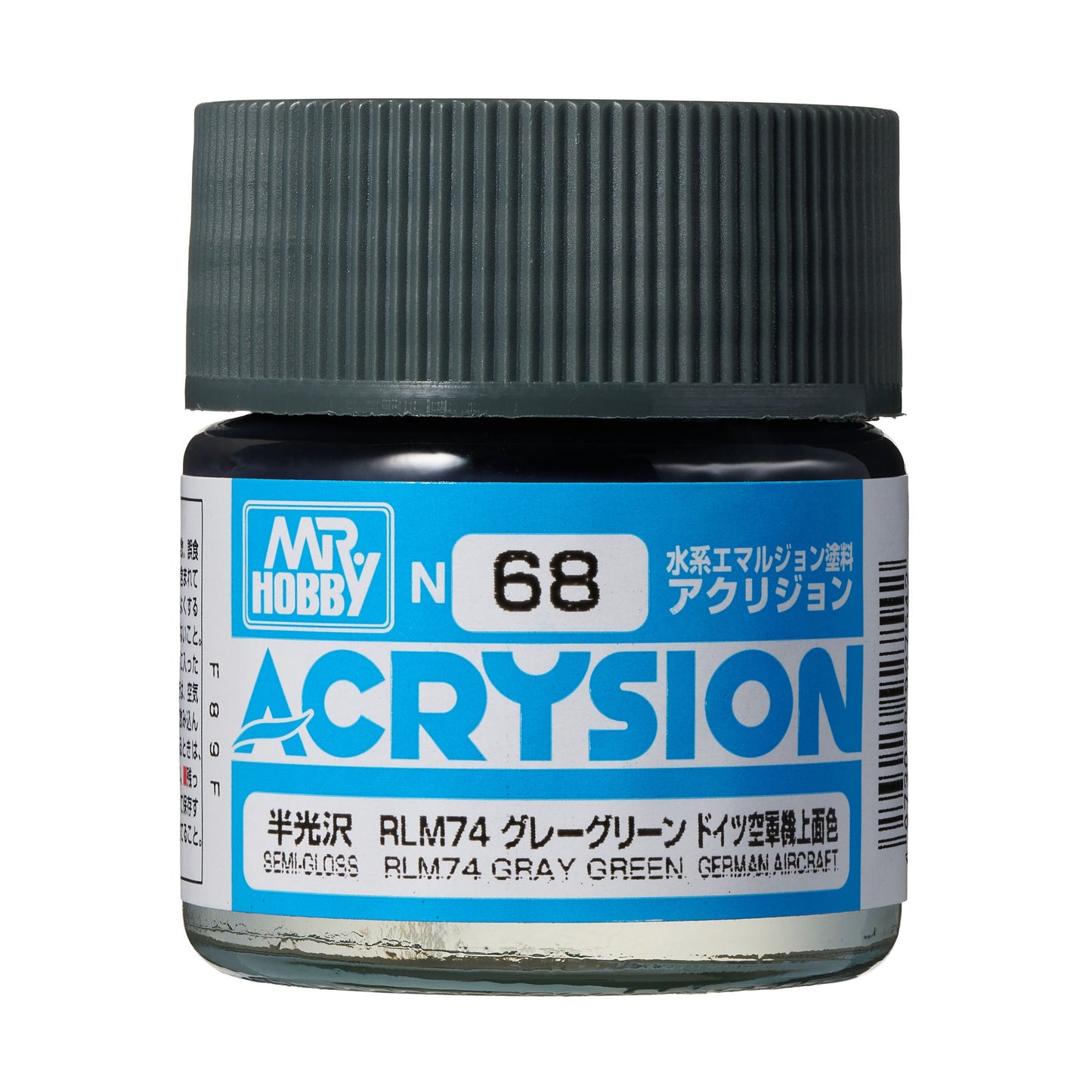 N68 Acrysion Color RLM74 Gray Green Model Paint Green color 10 ml by Mr. Hobby