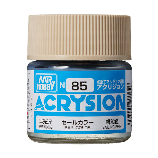 N85 Acrysion Color Sail Color Model Paint Khaki color 10 ml by Mr. Hobby