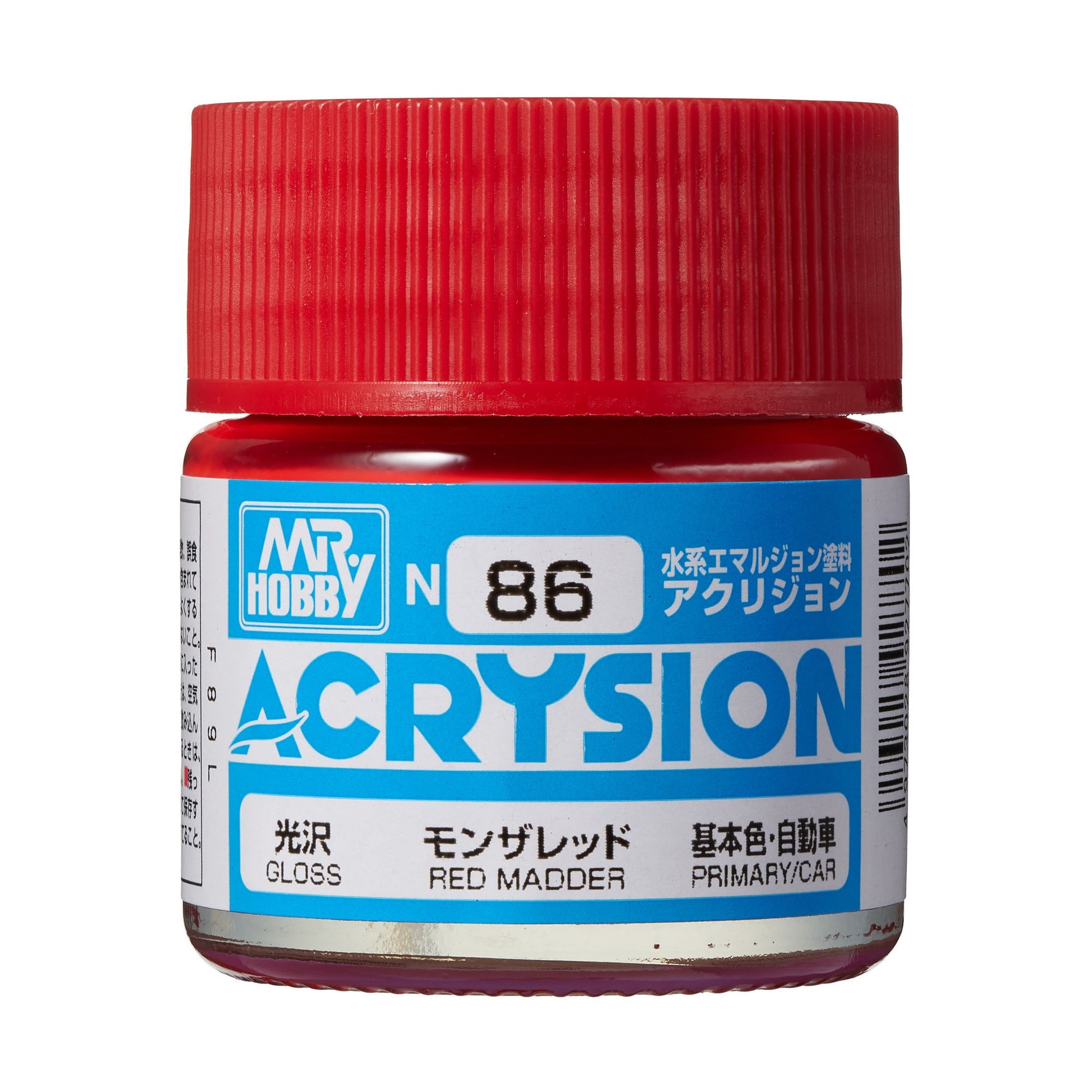 N86 Acrysion Color Red Madder Model Paint Red color 10 ml by Mr. Hobby