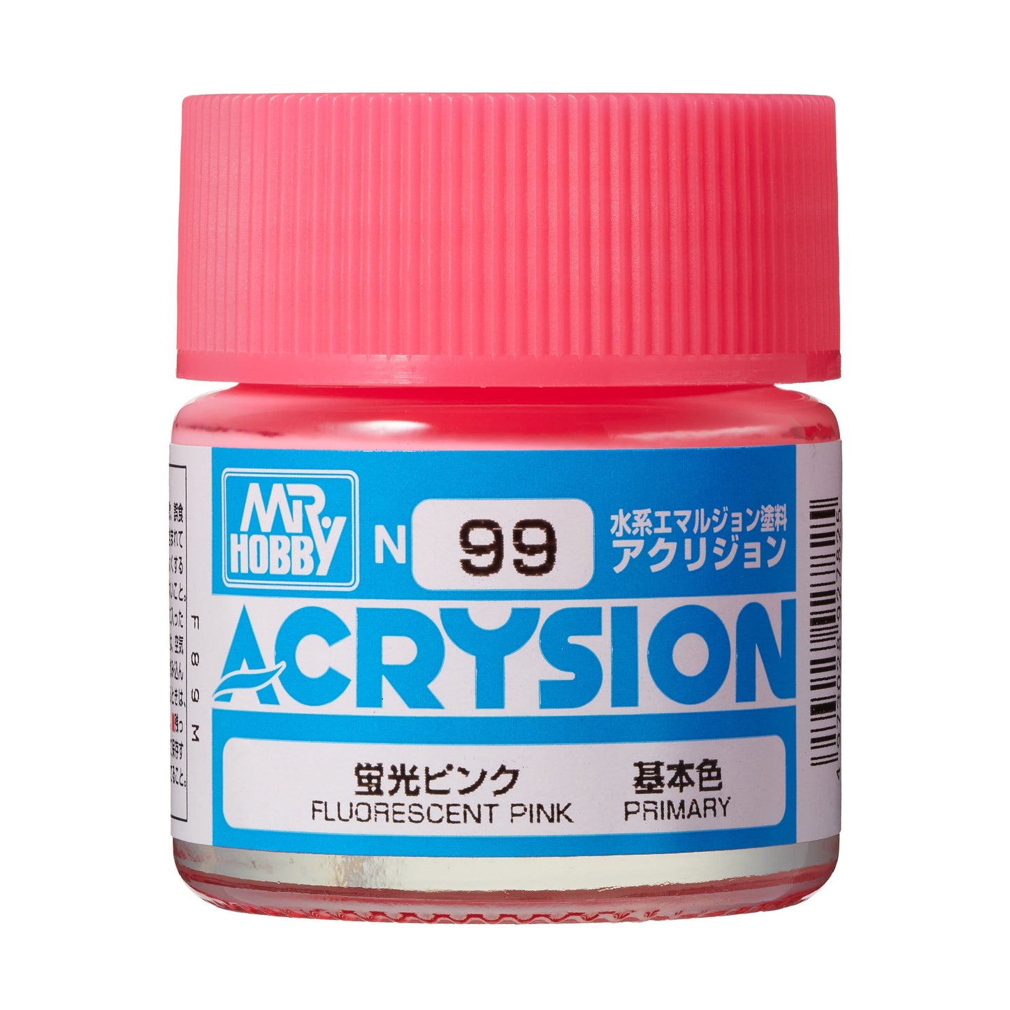 N99 Acrysion Color Fluorescent Pink Model Paint Pink color 10 ml by Mr. Hobby