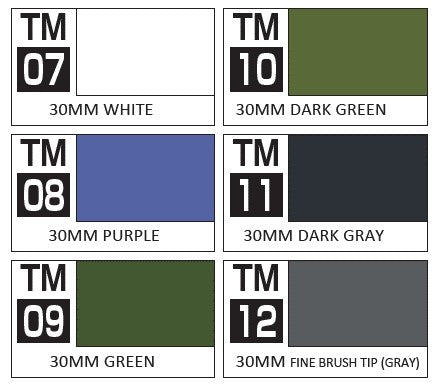 TMS02 30 Minutes Missions Marker Basic Set, Felt-Tip Pen by Mr. Hobby