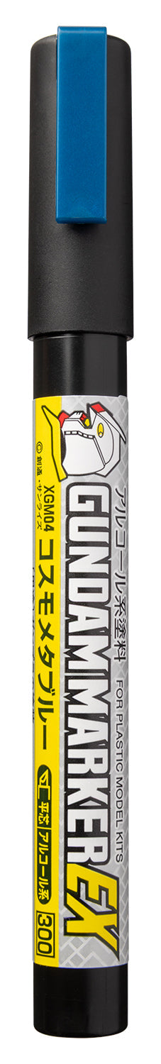 Mr. Hobby XGM04 Gundam Marker EX Shine Blue Felt-Tip Pen Blue color Chisel Tip without packaging by GSI Creos