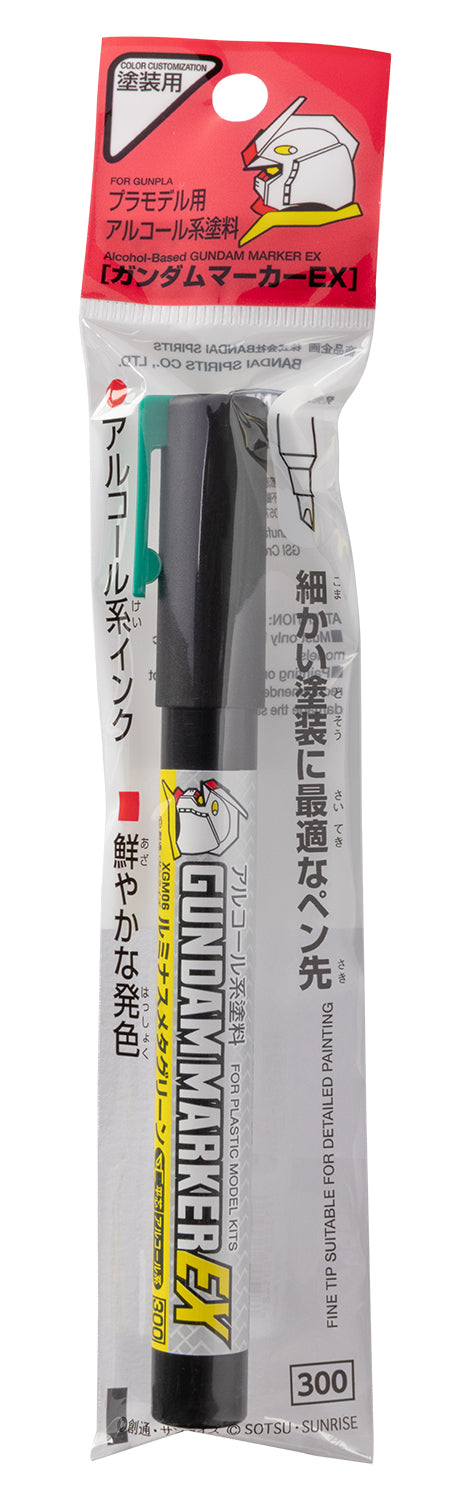 Mr. Hobby XGM06 Gundam Marker EX Luminous Meta Green Felt-Tip Pen Green color Chisel Tip in original packaging by GSI Creos