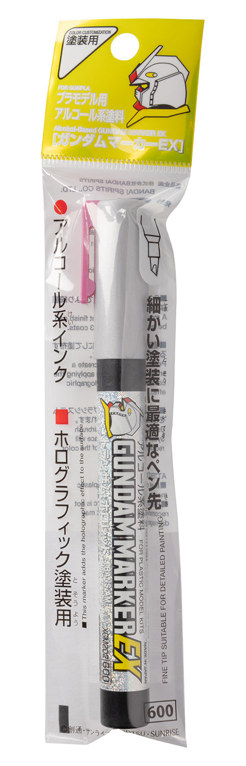 Mr. Hobby XGM202 Gundam Marker EX TRANS-AM Holographic Red Felt-Tip Pen Red color Chisel Tip in original packaging by GSI Creos